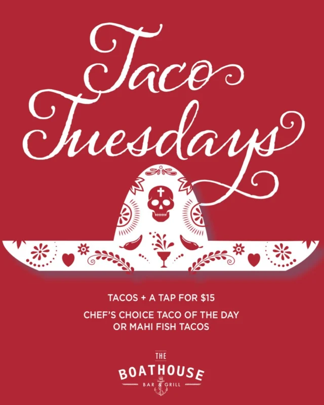 The sun came out just in time for Taco Tuesdays! Tonight the chef's choice will be Red Snapper with Habanero Mango Salsa. We'll see you at The Boathouse! #TacoTuesday #BoathouseMadison #fishtacos #mahimahi #redsnapper